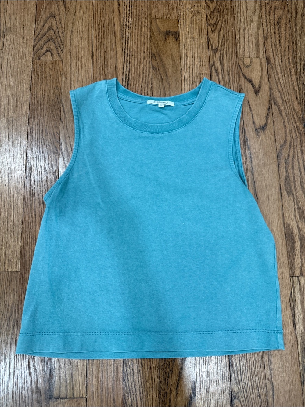 Z Supply Aqua Crewneck Tank Top Size XS